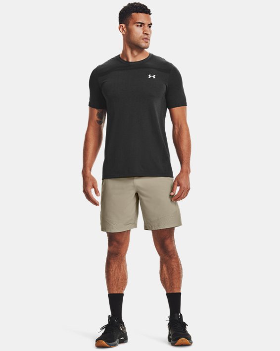 Men's UA Seamless Short Sleeve, Black, pdpMainDesktop image number 3
